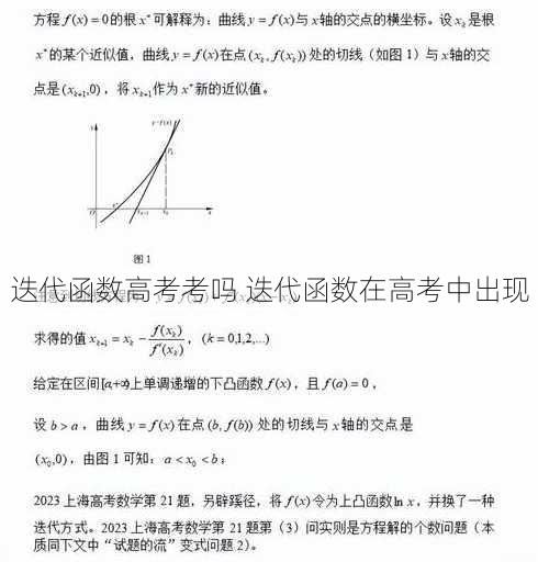 迭代函数高考考吗 迭代函数在高考中出现