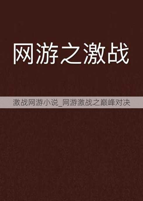 激战网游小说_网游激战之巅峰对决