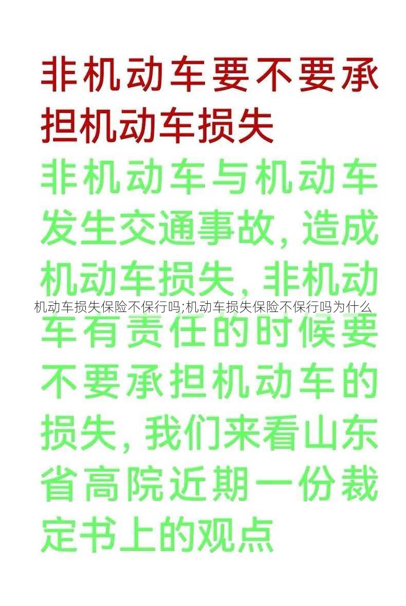 机动车损失保险不保行吗;机动车损失保险不保行吗为什么