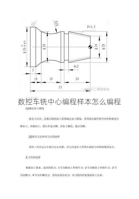 数控车铣中心编程样本怎么编程