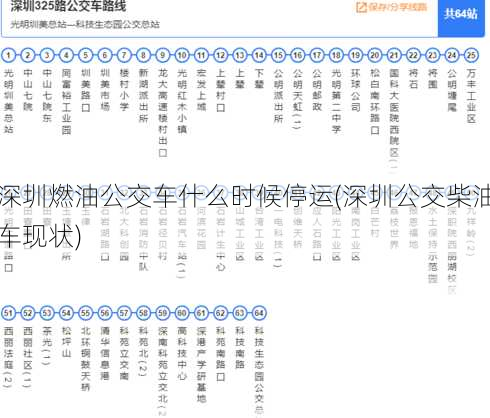 深圳燃油公交车什么时候停运(深圳公交柴油车现状)