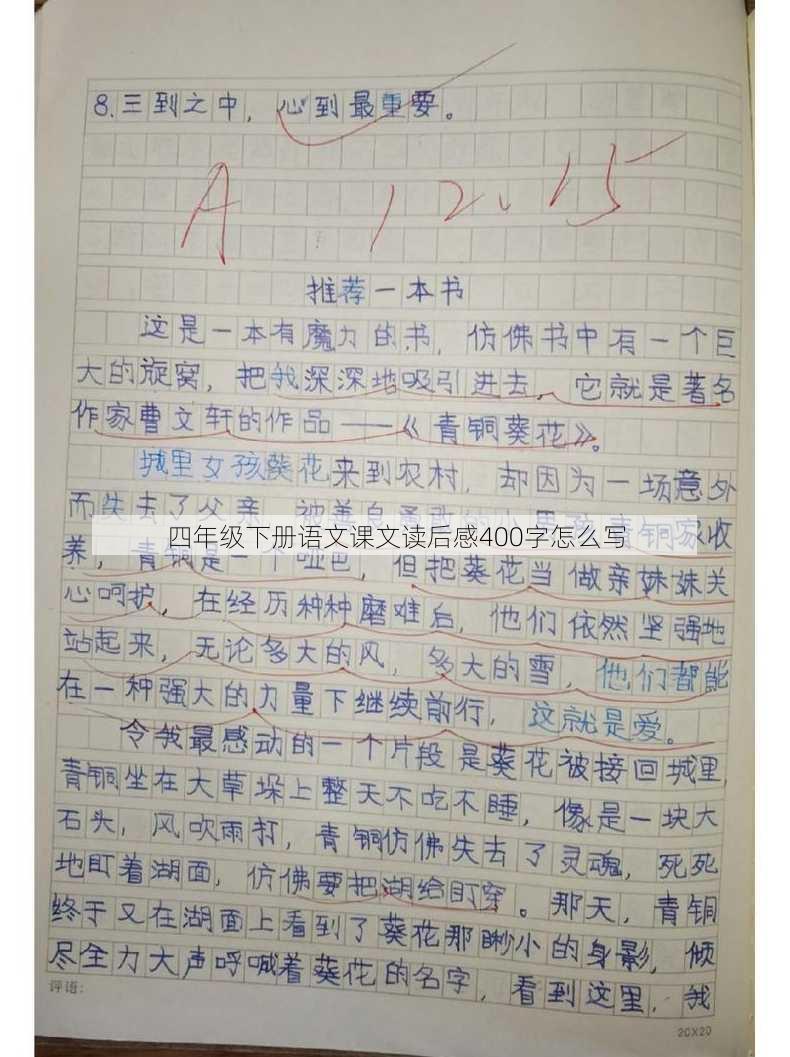 四年级下册语文课文读后感400字怎么写