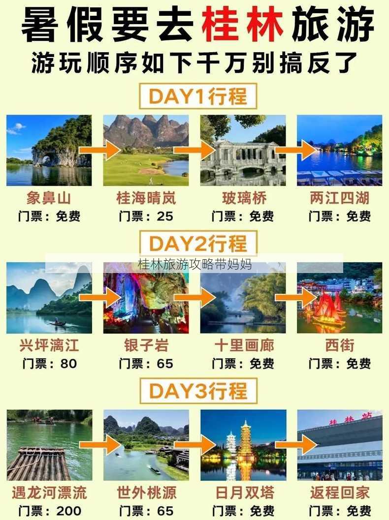 桂林旅游攻略带妈妈