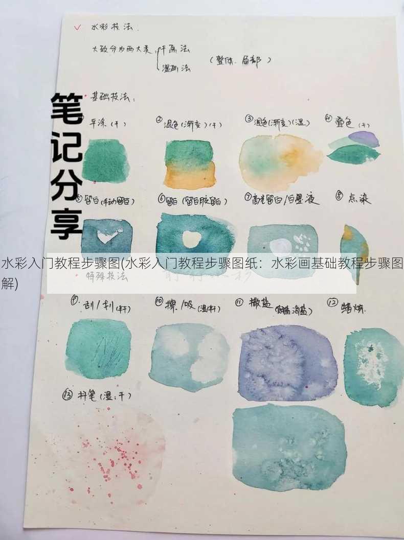 水彩入门教程步骤图(水彩入门教程步骤图纸：水彩画基础教程步骤图解)